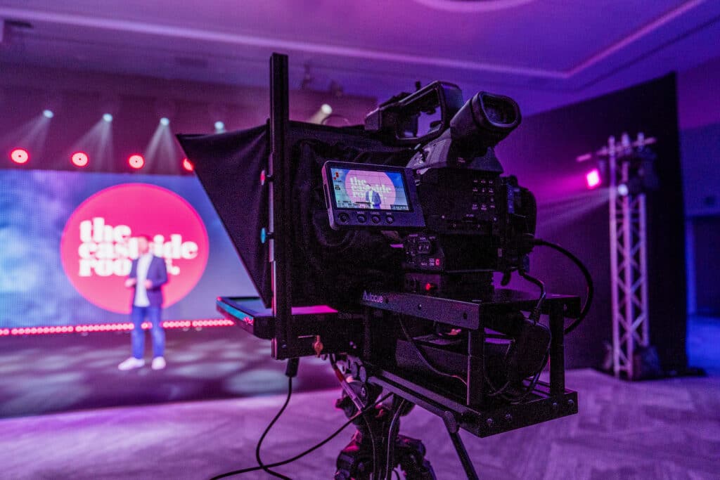 On Event Production Company | Live, Hybrid and Virtual Event Production | Studio camera