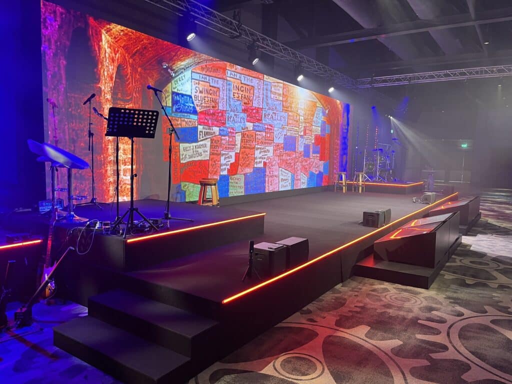 On Event Production Company | Live, Hybrid and Virtual Event Production | Conference stage