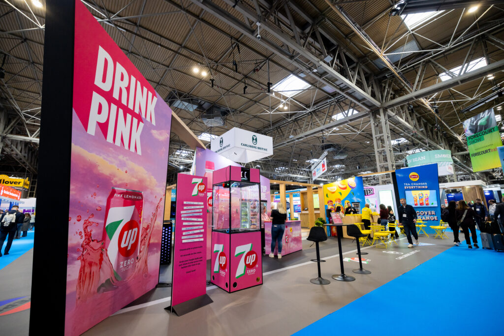 On Event Production Company | Scenic Production for Live, Hybrid and Virtual Event | Carlsberg Britvic Exhibition Stand 10