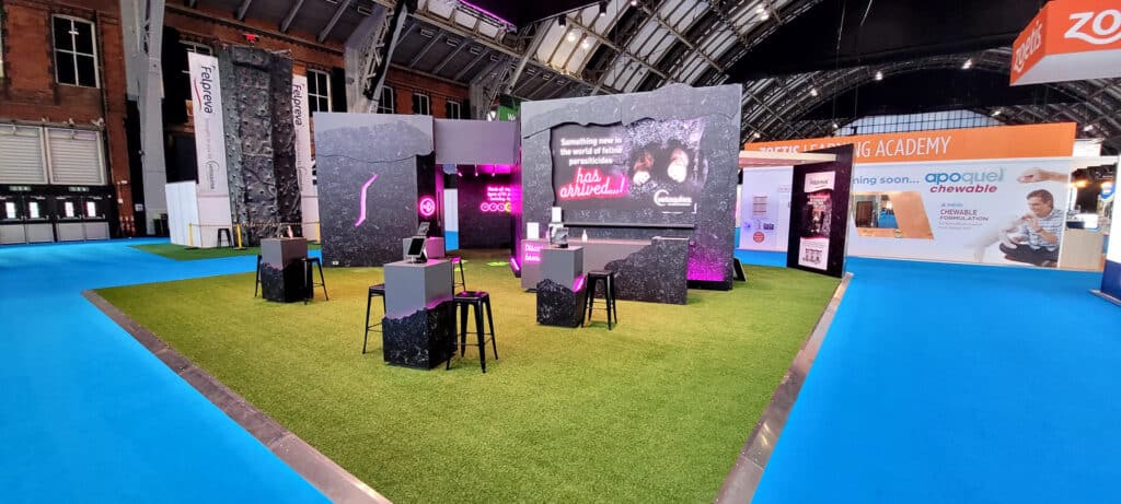 On Event Production Company | Live, Hybrid and Virtual Event Production | Cats exhibition stand