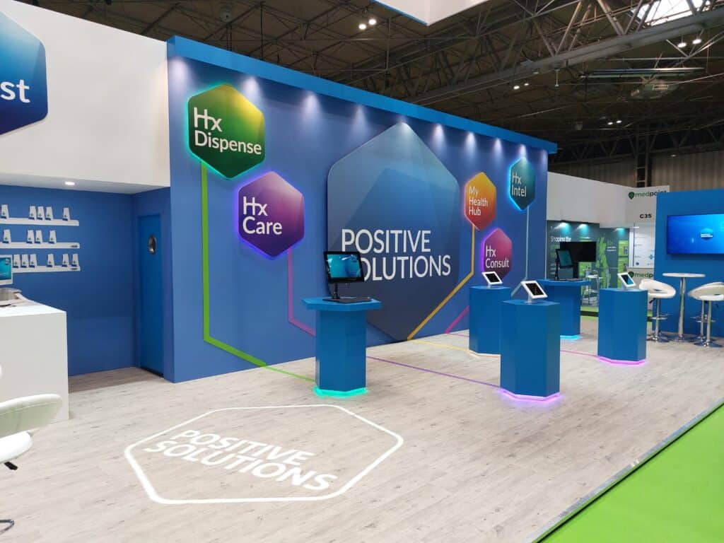 On Event Production Company | Live, Hybrid and Virtual Event Production | Pharmacy stand