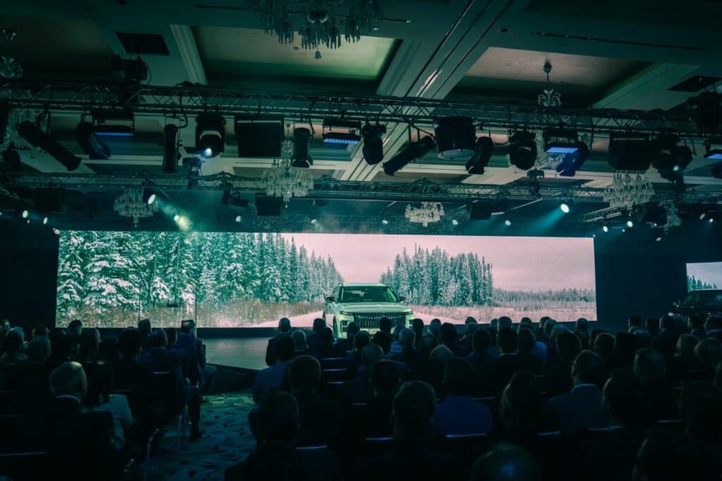 On Event Production Company | Live, Hybrid and Virtual Event Production | Exhibition stand with car