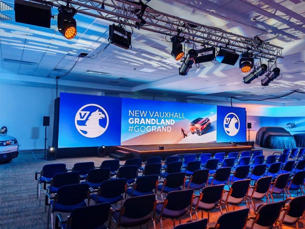 On Event Production Company | Live, Hybrid and Virtual Event Production | Vauxhall Grandland set