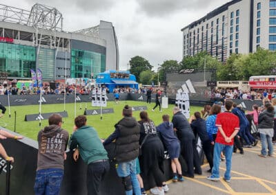 On Event Production Company | Live, Hybrid and Virtual Event Production | Soccar Aid pitch and visitors