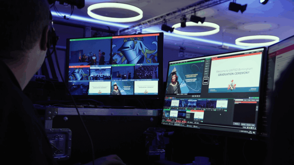 On Event Production Company | Live, Hybrid and Virtual Event Production | AV monitors
