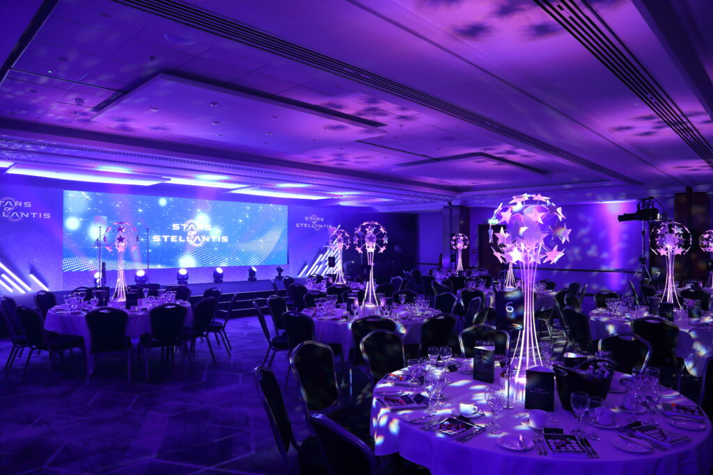 On Event Production Company | Live, Hybrid and Virtual Event Production | Stars of Stellantis awards seating