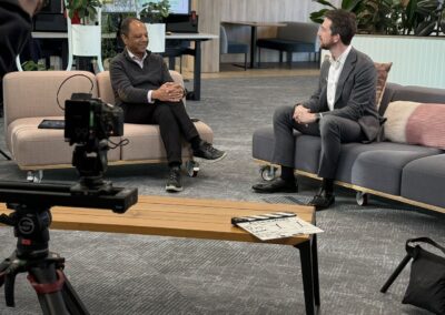 On Event Production Company | Live, Hybrid and Virtual Event Production | Men being filmed