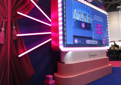 On Event Production Company | Live, Hybrid and Virtual Event Production | Bold Exhibition Stand at LVS 2025 Cat Bespoke stand