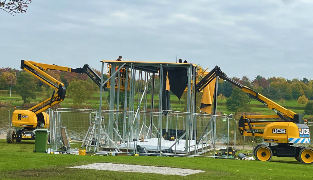 On Event Production Company | Live, Hybrid and Virtual Event Production | JCB Toy Box Exhibition Construction