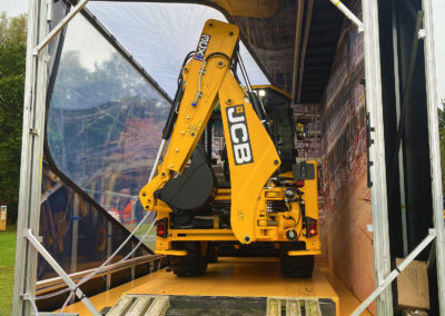 On Event Production Company | Live, Hybrid and Virtual Event Production | JCB Toy Box Exhibition ramp to stand