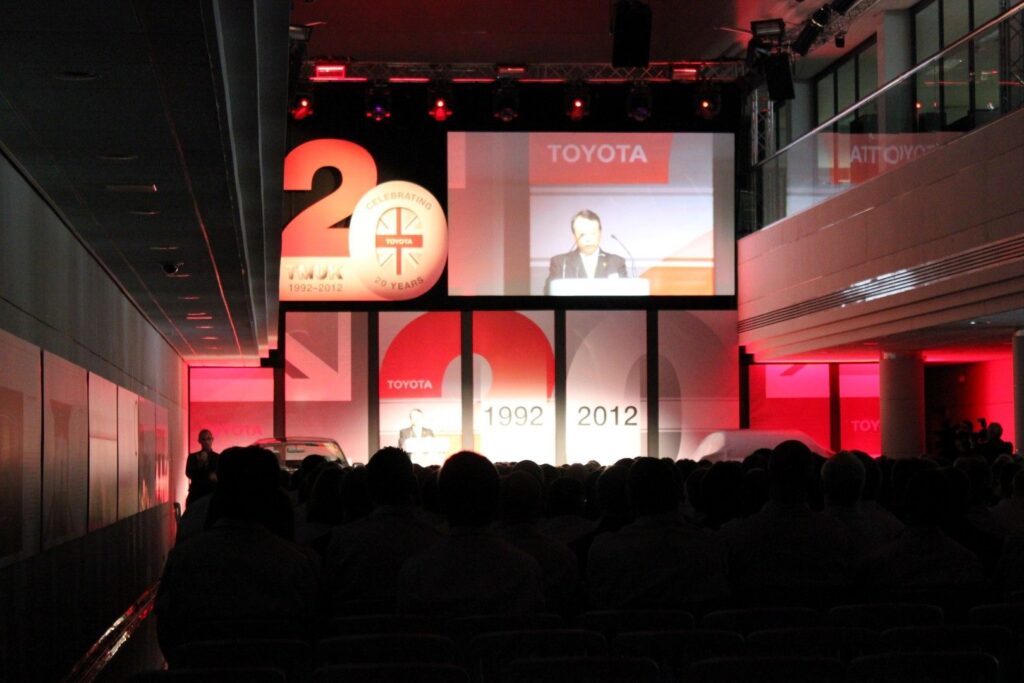 On Event Production Company | Scenic Production for Live, Hybrid and Virtual Events | Product Launch - Toyota